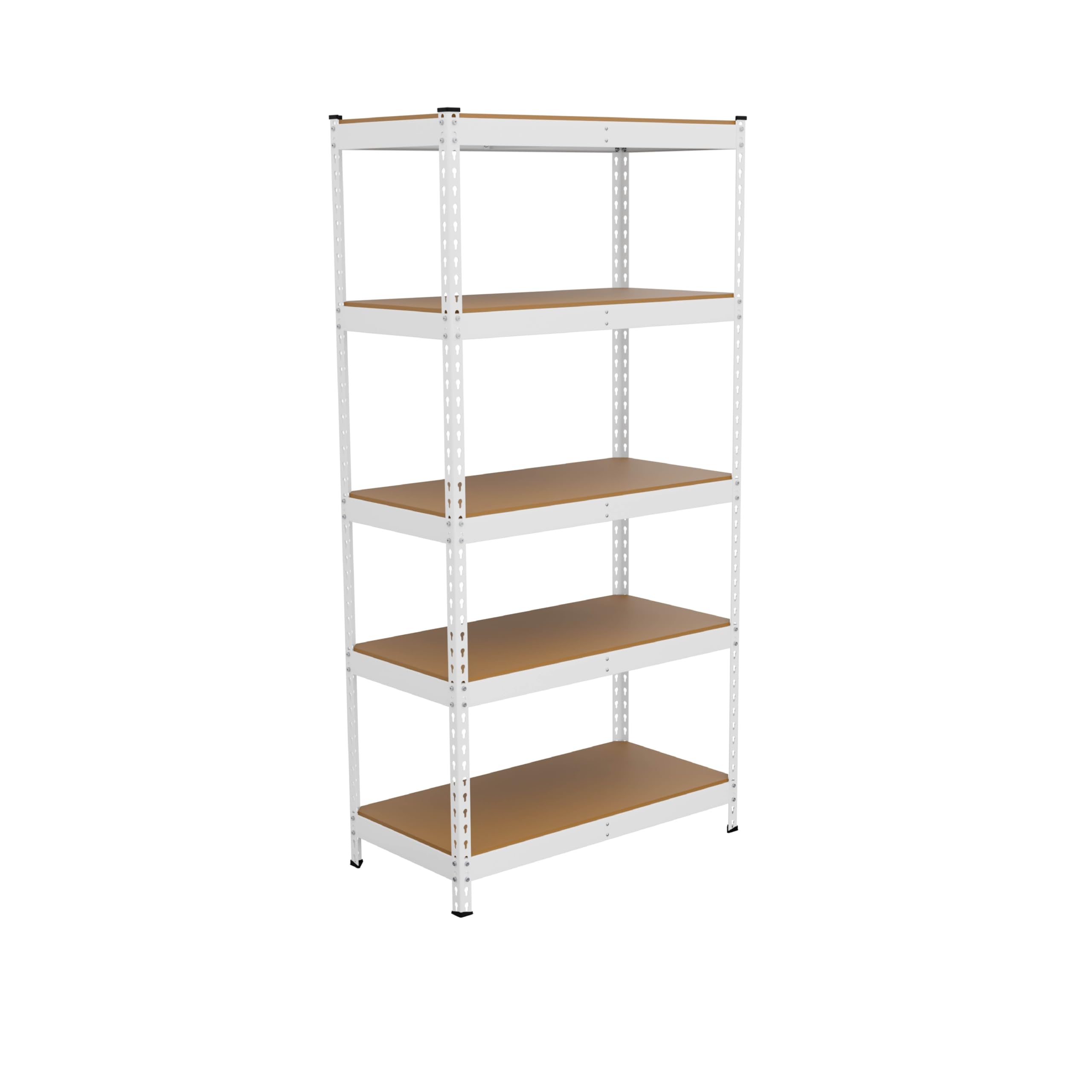 Heavy Duty 5 Tier Metal Storage Shelves  18x36x72 Adjustable Steel Garage Rack & Pantry Organizer (Hammertone)