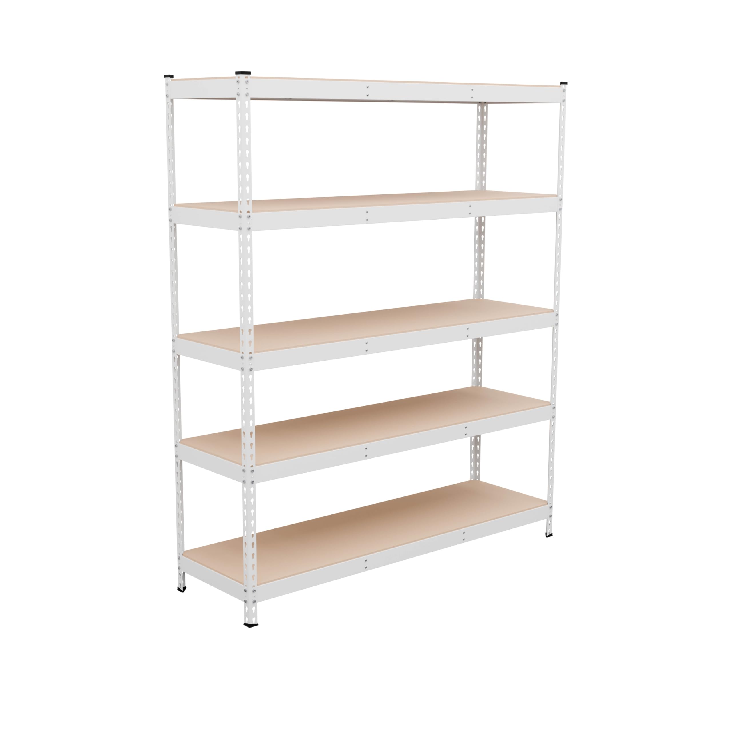 Heavy Duty 5 Tier Metal Storage Shelves  18x36x72 Adjustable Steel Garage Rack & Pantry Organizer (Hammertone)