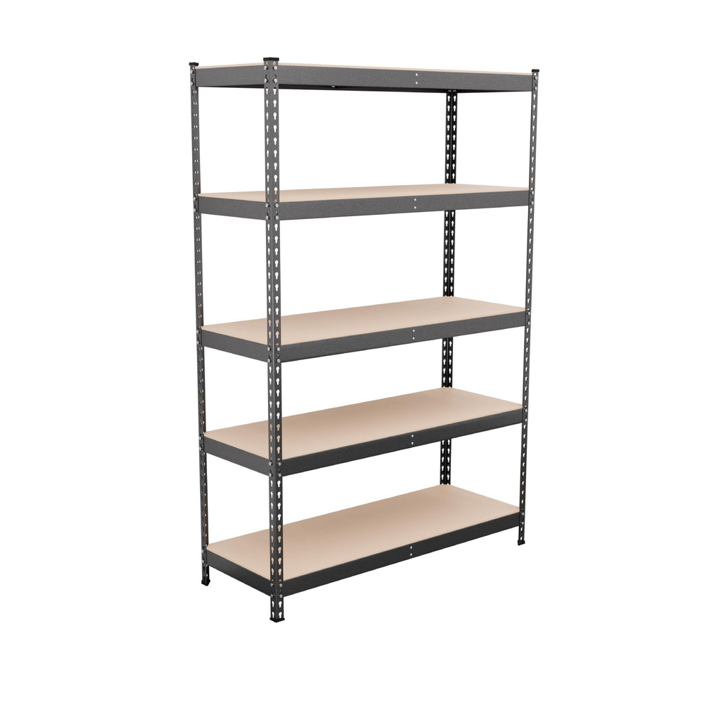 Heavy Duty 5 Tier Metal Storage Shelves  18x36x72 Adjustable Steel Garage Rack & Pantry Organizer (Hammertone)