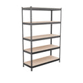 Heavy Duty 5 Tier Metal Storage Shelves  18x36x72 Adjustable Steel Garage Rack & Pantry Organizer (Hammertone)